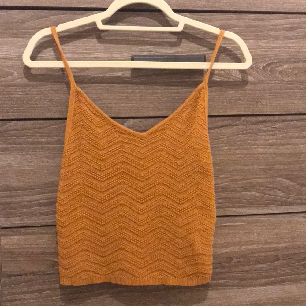 Mustard colored Knit tank